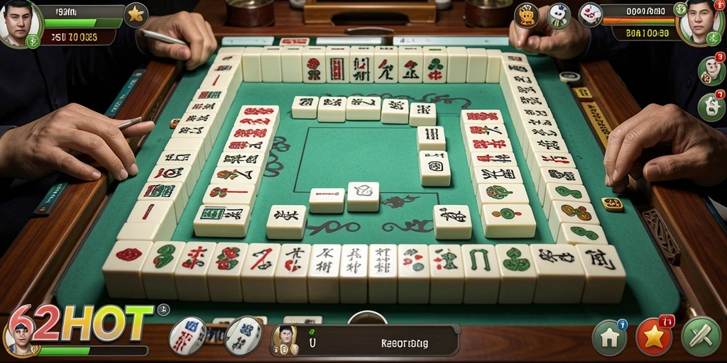 Screenshot dari gameplay Mahjong yang seru dan interaktif.
