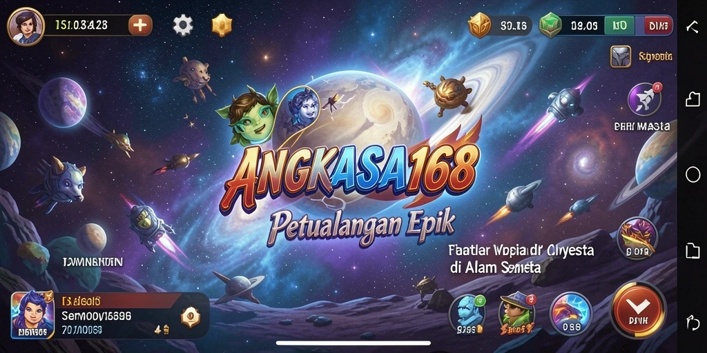 Tampilan gameplay seru dalam petualangan RPG ANGKASA168.
