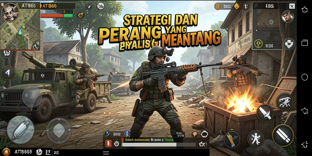 Gameplay menarik di AT866 dengan peperangan strategis yang mendebarkan.
