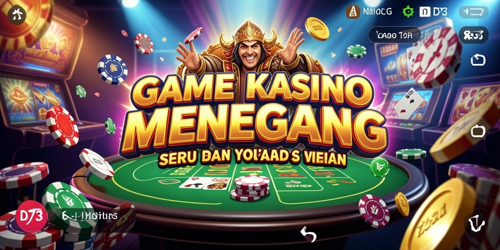 Gameplay D73 yang menegangkan dan penuh warna di kasino.