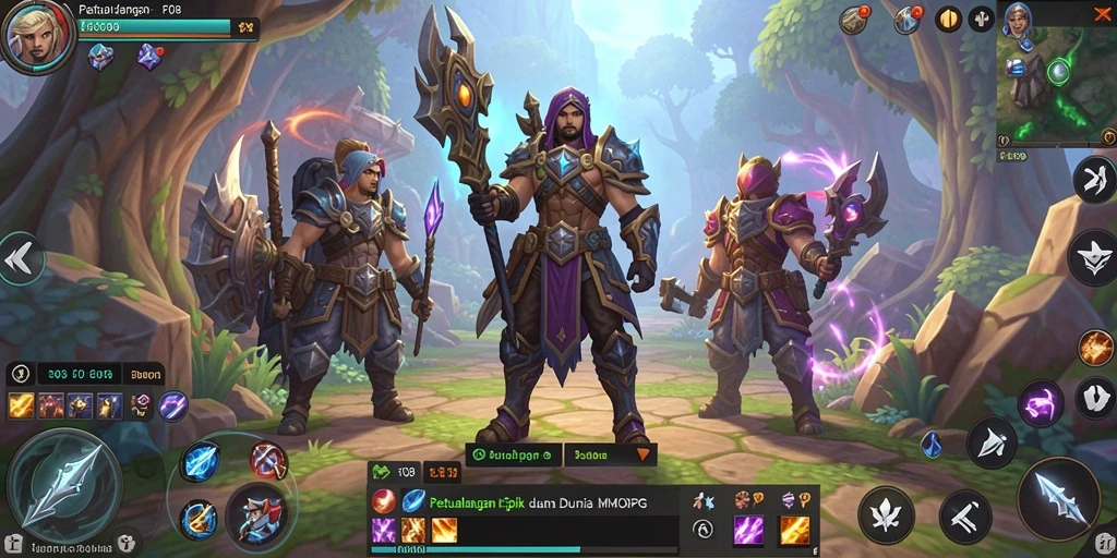 Tampilan gameplay F08 yang mendebarkan dalam dunia MMORPG.