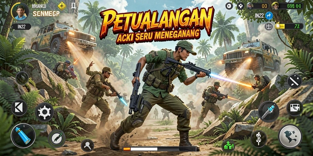 Tampilan gameplay seru dan menegangkan dari IN22.