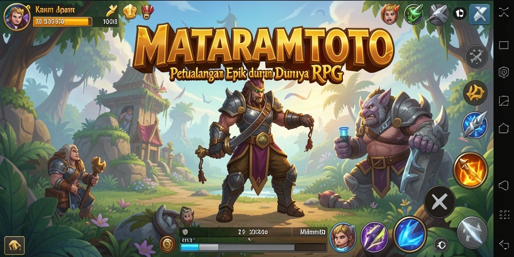Tampilan gameplay <strong>MATARAMTOTO</strong> yang mengesankan dalam dunia RPG.