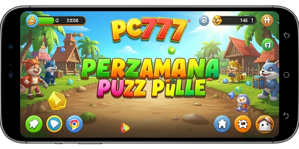 Tampilan gameplay puzzle yang menarik dari PC777.