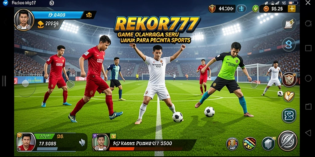 Tampilan gameplay menegangkan dari REKOR777 saat pertandingan berlangsung.