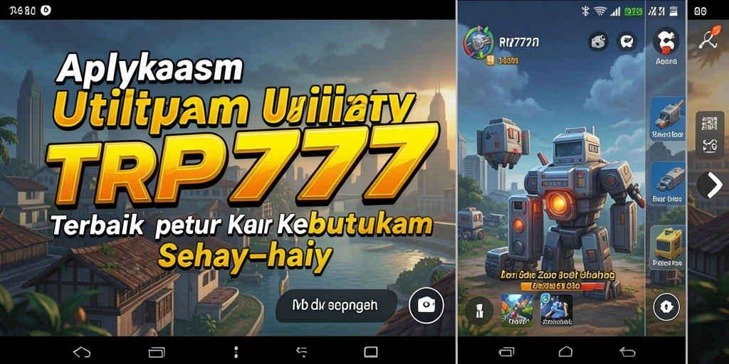 Tampilan antarmuka aplikasi RP777 yang intuitif dan mudah digunakan.