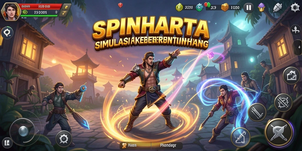 Tampilan gameplay menawan dari SPINHARTA yang penuh strategi.