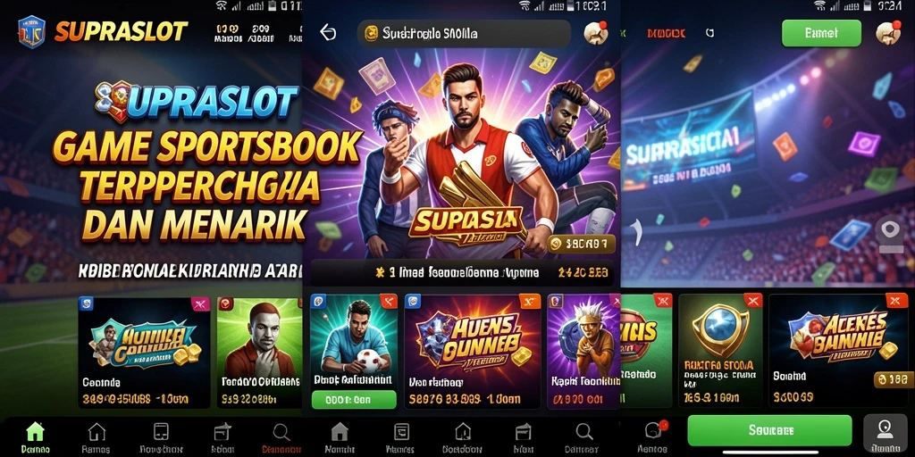 Tampilan gameplay menarik di aplikasi SUPRASLOT.
