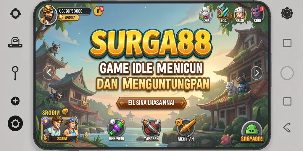 Tampilan antarmuka gameplay menyenangkan dari SURGA88 yang menenangkan.