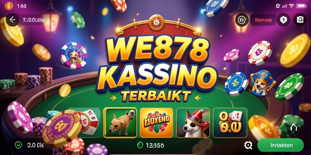 Tampilan menarik dari gameplay Kasino WE878 yang mendebarkan.
