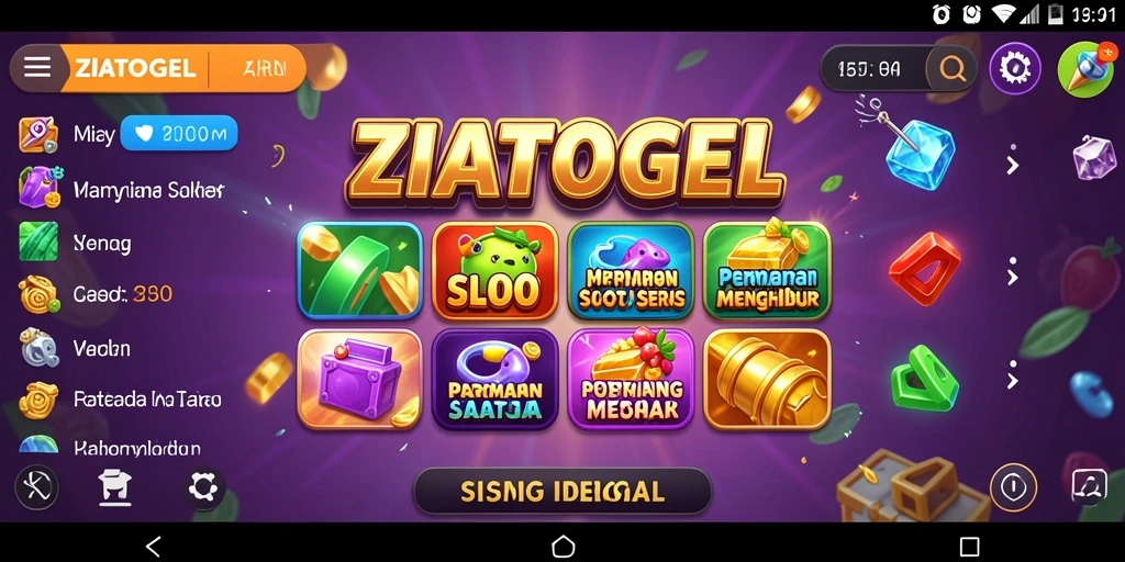 Tampilan gameplay menarik ZIATOGEL dengan efek visual yang memukau.